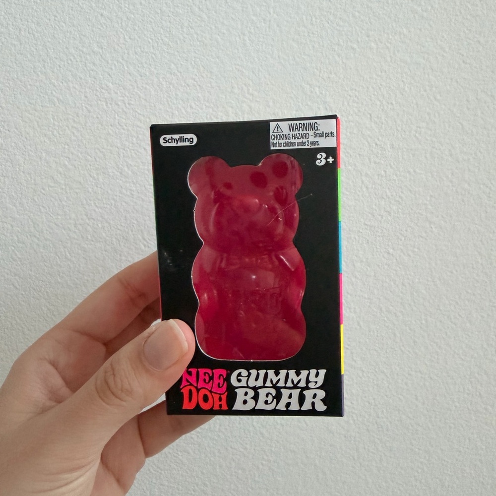 NeeDoh PINK Gummy Bear Stress Toy NEW